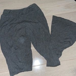 Grey flare pants